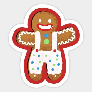 Mr. Gingerbread Sticker